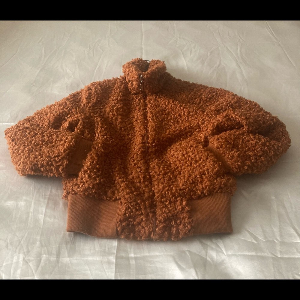 JouJou Curly Fur Bomber Jacket